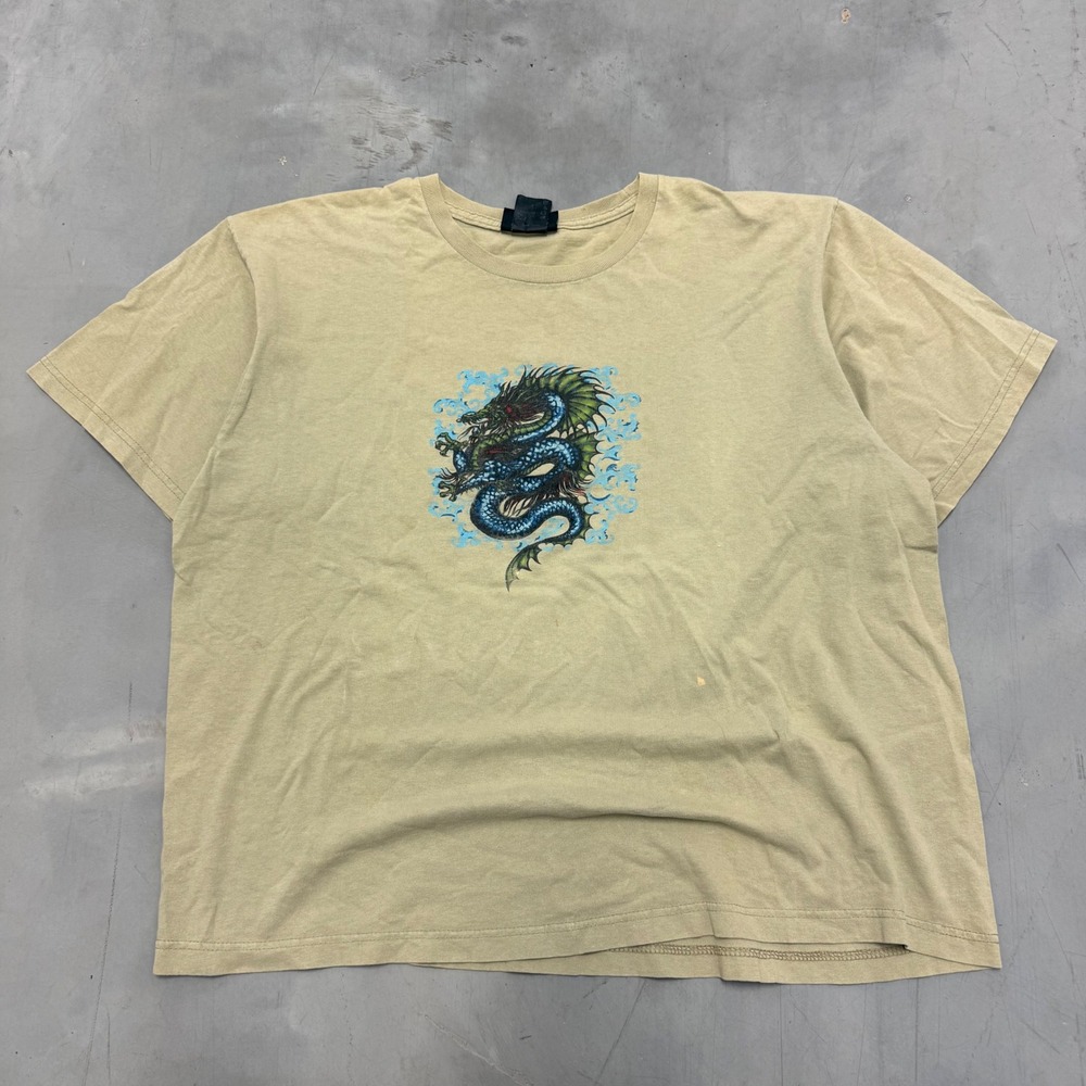 2000s y2k JNCO style dragon tee